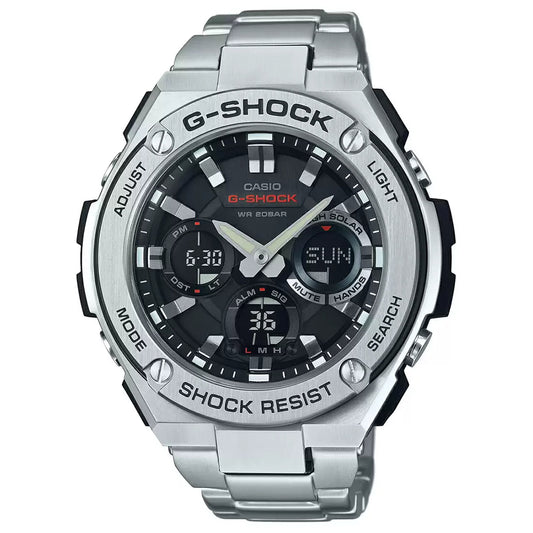 Casio G-SHOCK GST-S110D-1ADR - G604 Silver G-Steel - Men's Watch CASIO