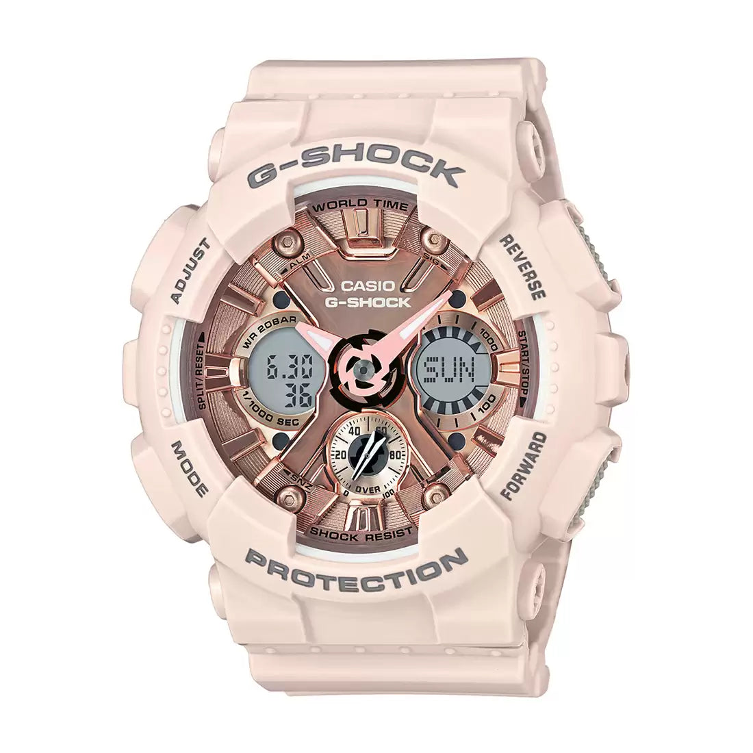 Casio G-SHOCK GMA-S120MF-4ADR - G732 Pink Analog-Digital - Women's Watch CASIO
