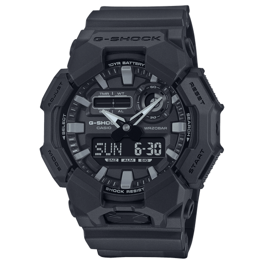 CASIO G-SHOCK GA-010-1A1DR BLACK ANALOG-DIGITAL DIAL BLACK  BIO-BASED RESIN BAND G1675