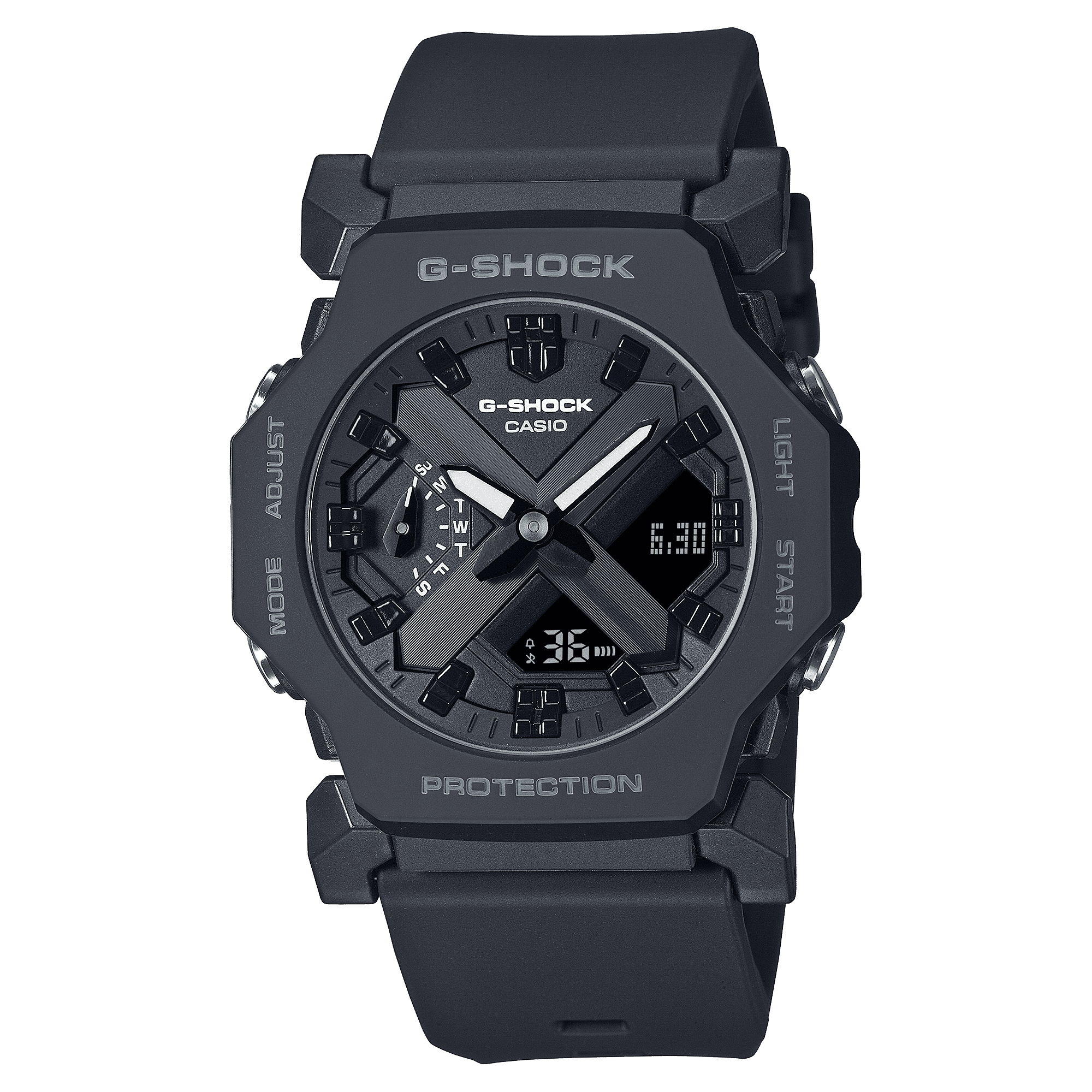CASIO G-SHOCK GA-2300-1ADR BLACK ANA-DIGI DIAL BLACK RESIN STRAP MEN'S WATCH G1551