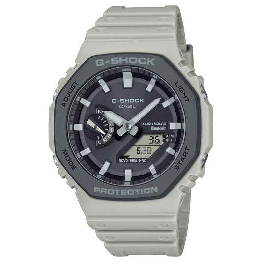 CASIO G-SHOCK GA-B2100LUU-5ADR GREY ANALOG-DIGITAL DIAL LIGHT GREY BIO-BASED RESIN STRAP MEN'S WATCH MOBILE LINK (WIRELESS LINKING USING BLUETOOTH®) 