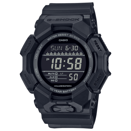 CASIO G-SHOCK GD-010-1A1DR BLACK DIGITAL DIAL BLACK  BIO-BASED RESIN BAND G1674