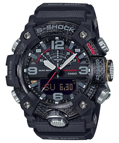 CASIO G-SHOCK GG-B100-1ADR BLACK ANA-DIGI DIAL BLACK RESIN STRAP MEN'S WATCH G972