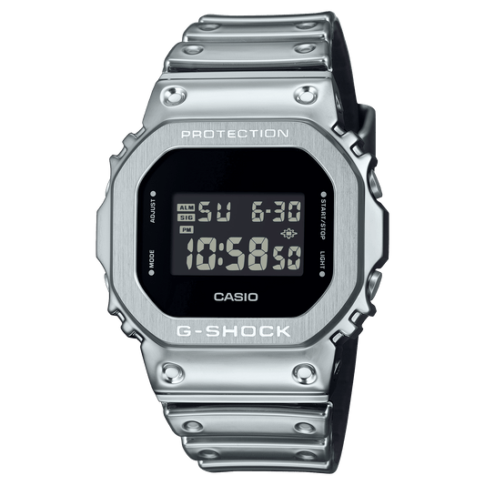CASIO G-SHOCK GM-5600YM-8DR SILVER DIGITAL DIAL SILVER TOUGH SILICONE (RESIN) BAND G1666