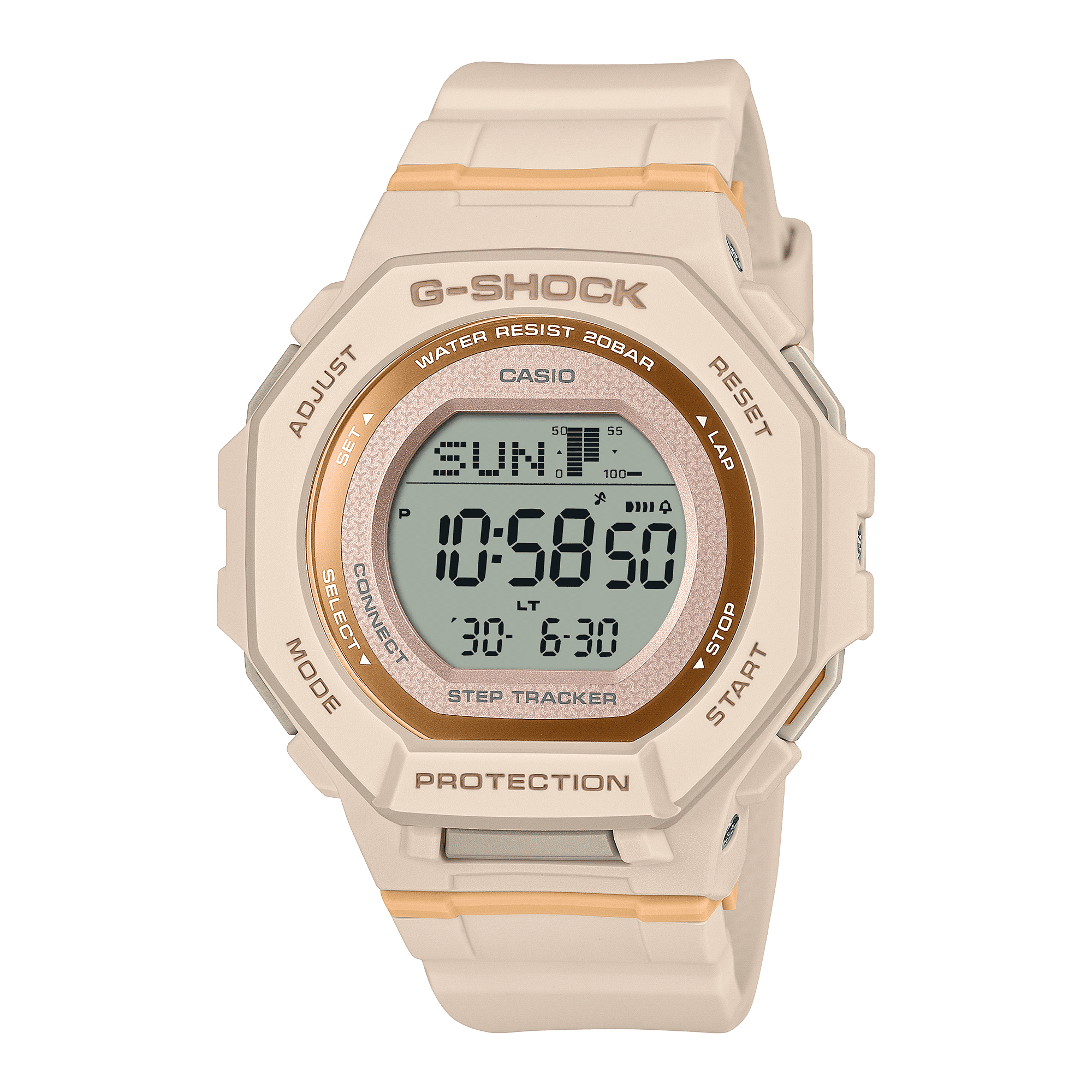 CASIO G-SHOCK WOMEN GMD-B300-4DR ORANGE DIGITAL DIAL ORANGE BIO-BASED RESIN BAND G1619