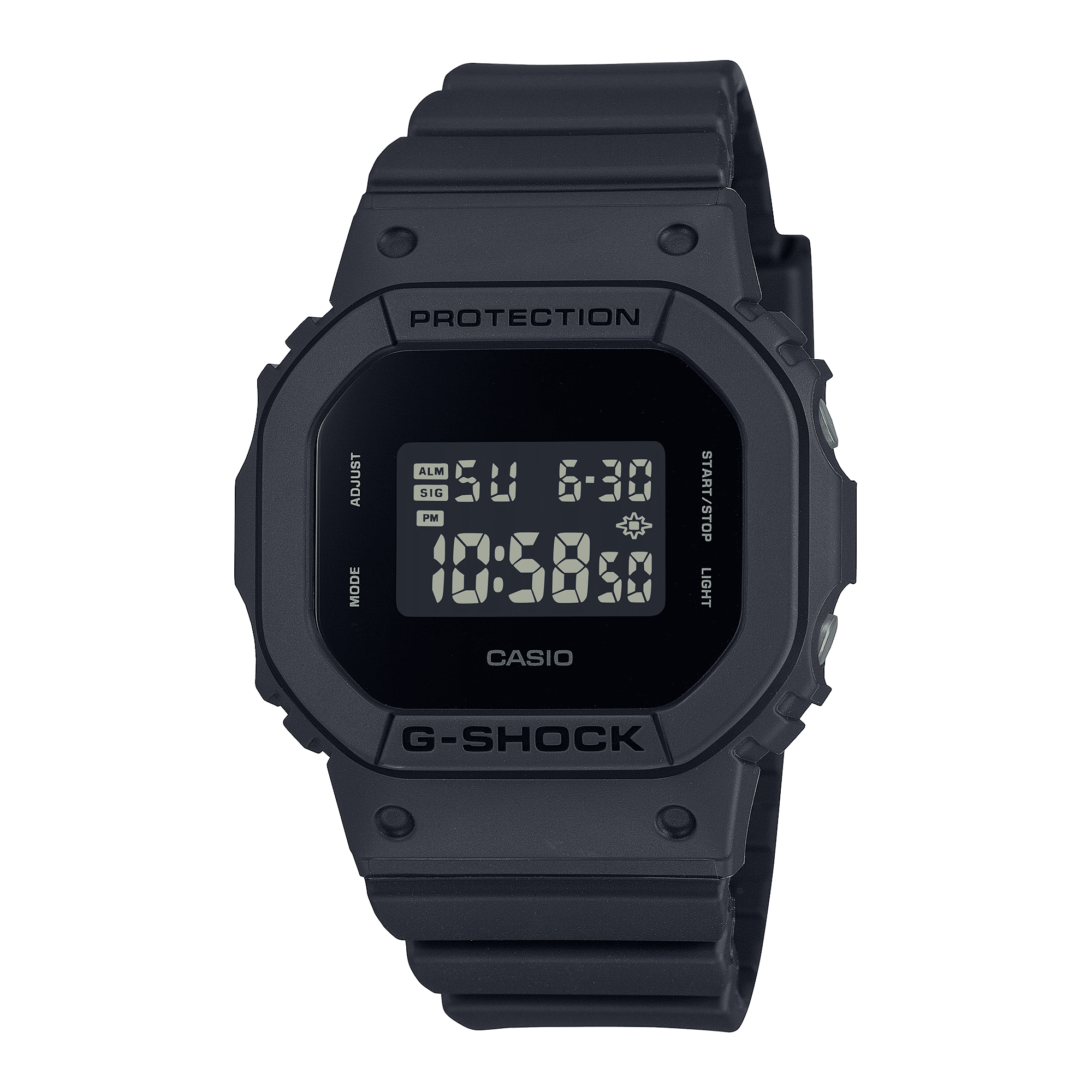 CASIO G-SHOCK WOMEN GMD-S5610BB-1DR BLACK DIGITAL DIAL BLACK BIO-BASED RESIN BAND G1616