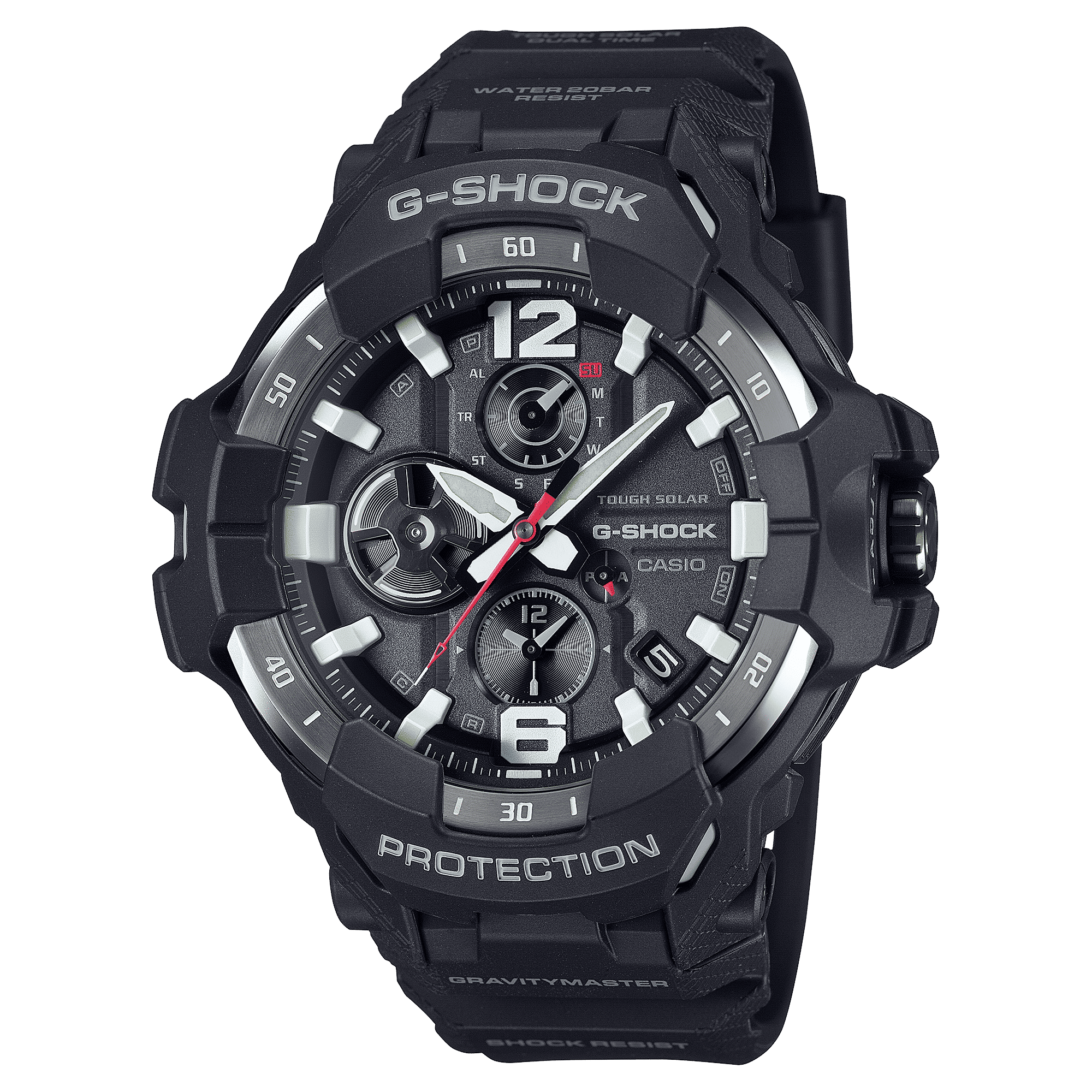 CASIO G-SHOCK GRAVITYMASTER GR-B300-1ADR BLACK ANA-DIGI DIAL BLACK RESIN BAND MEN'S WATCH G1569