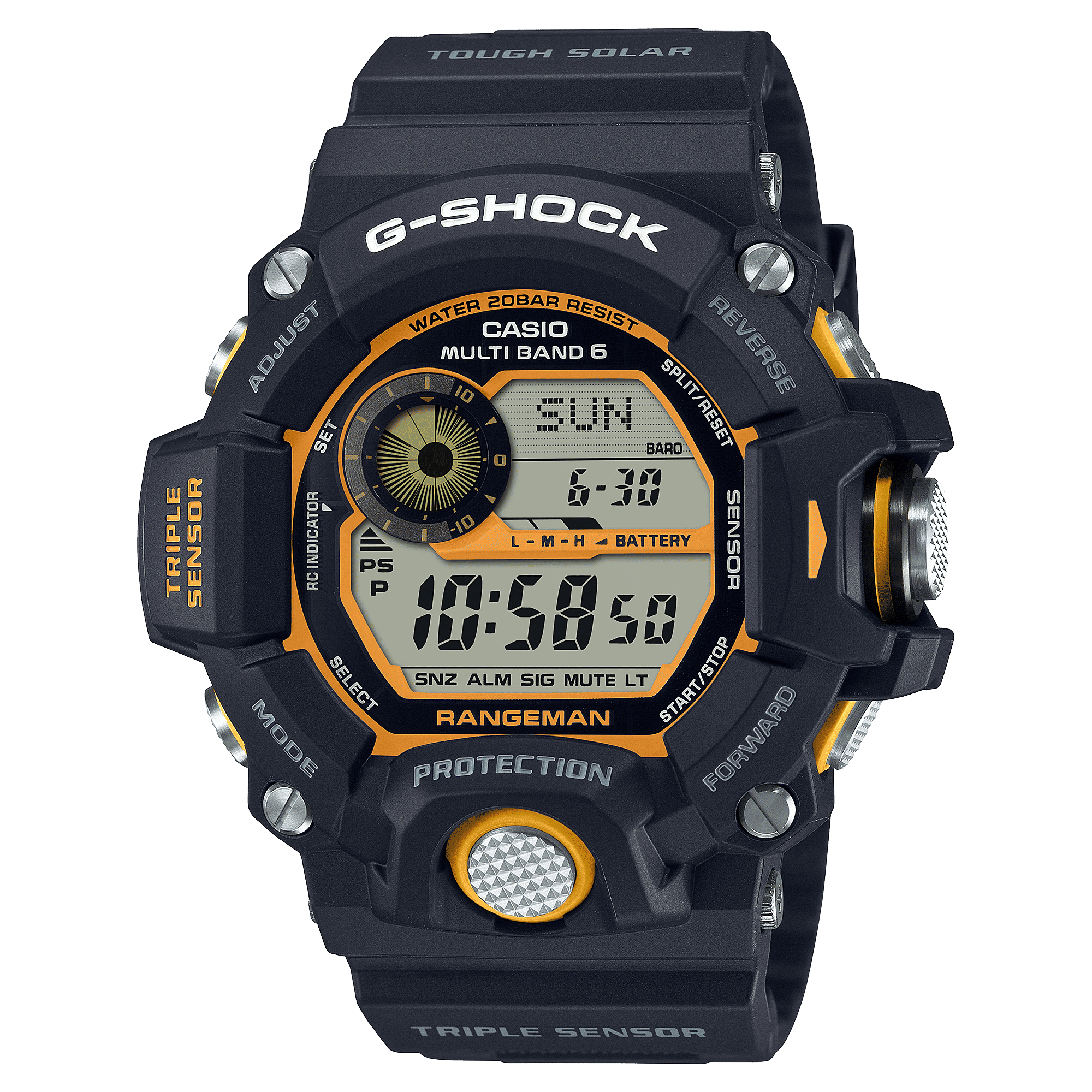 CASIO G-SHOCK GW-9400Y-1DR  DIGITAL DIAL BLACK RESIN STRAP MEN'S WATCH G1350