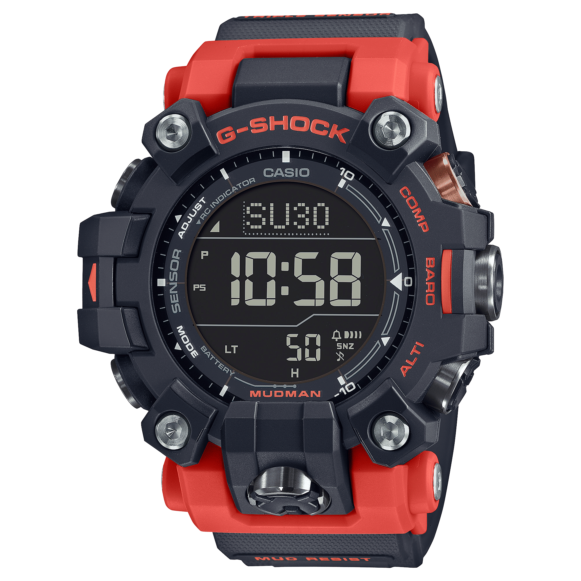 CASIO G-SHOCK GW-9500-1A4DR  DIGITAL DIAL RED RESIN STRAP MEN'S WATCH G1443