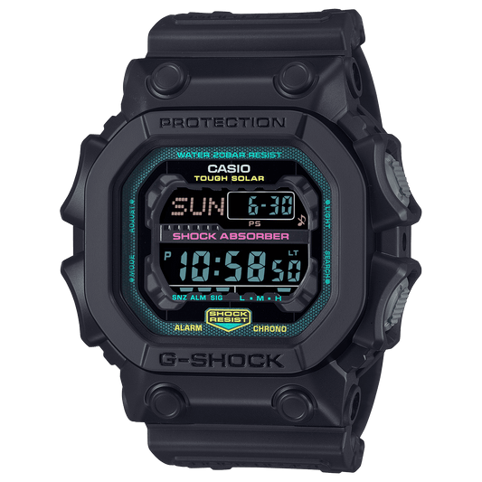 CASIO G-SHOCK GX-56MF-1DR MULTI-COLOURED DIGITAL DIAL BLACK RESIN STRAP MEN'S WATCH G1565