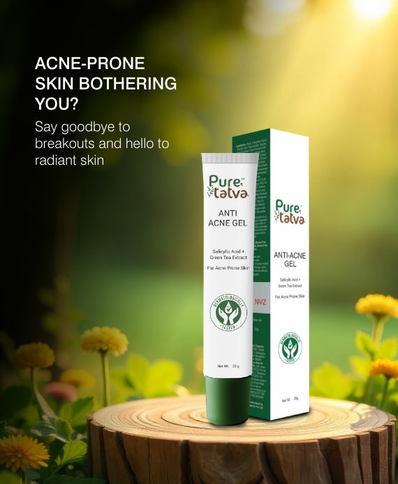 Pure Tatva Anti Acne Gel 20g - Natural acne and pimple treatment
