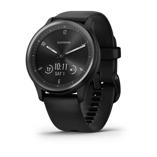 Garmin vivomove® Sport Black Case and Silicone Band with Slate Accents GARMIN