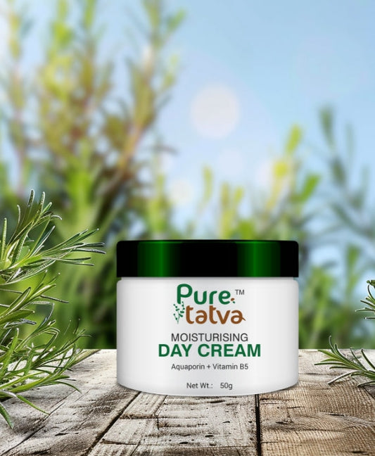 Pure Tatva Moisturising Day Cream 50g - Natural daily hydration cream
