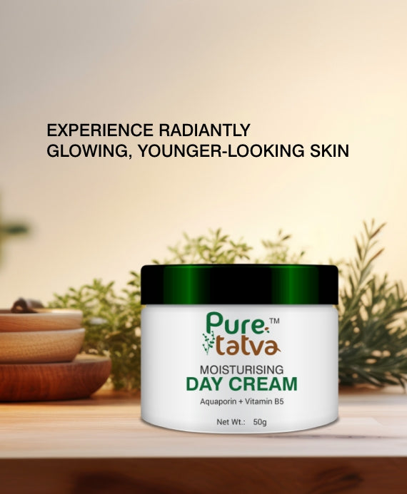 Pure Tatva Moisturising Day Cream 50g - Natural daily hydration cream
