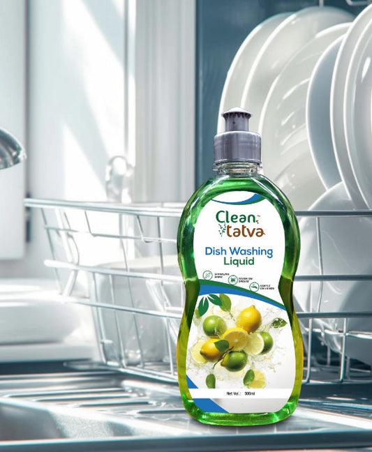 Pure Tatva Dish Washing Liquid 500mL - Natural dishwash soap with Silver Nano

