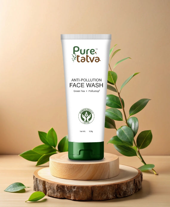 Pure Tatva Anti Pollution Face Wash 100g - Natural detox face cleanser
