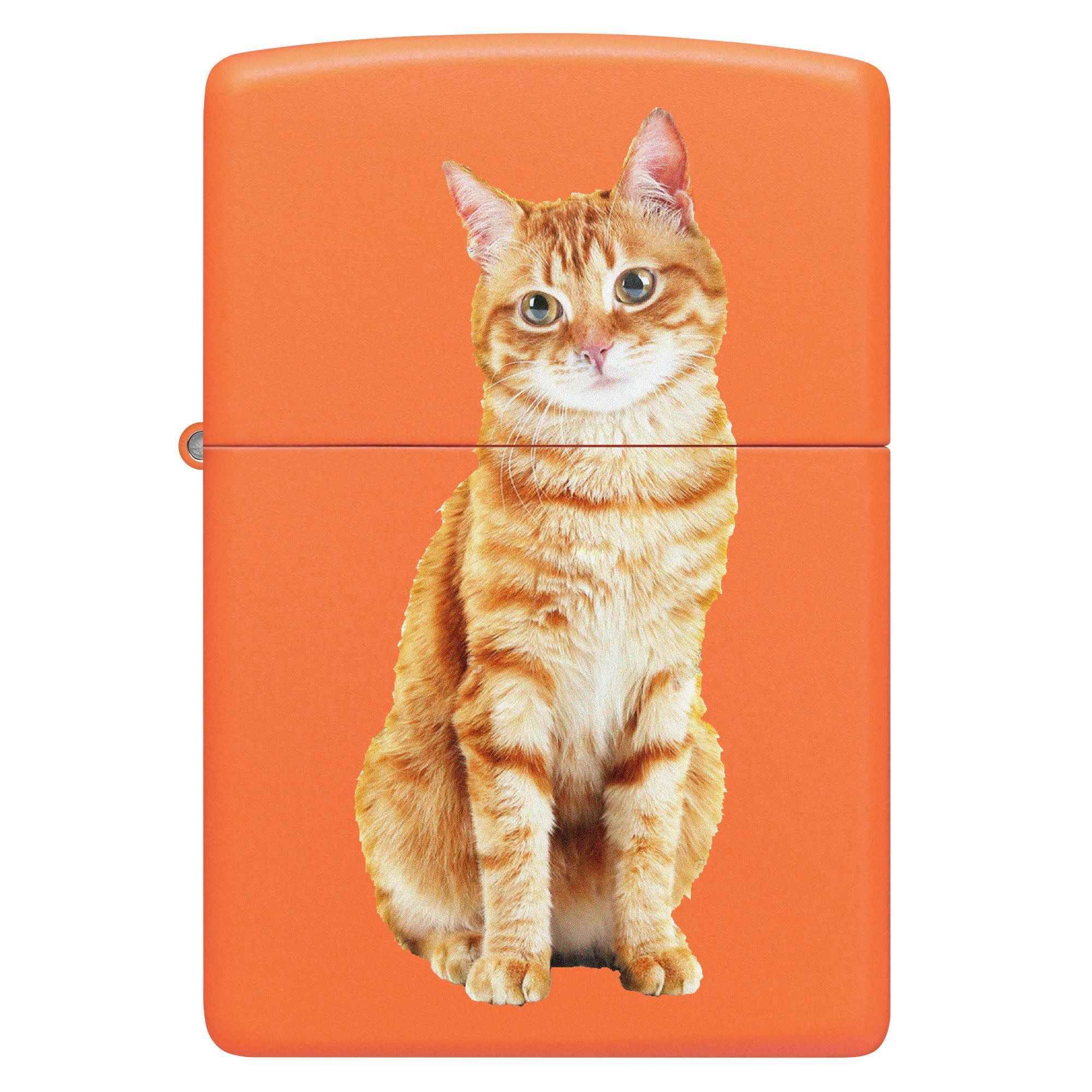 Front shot of Cat Design Windproof Lighter.