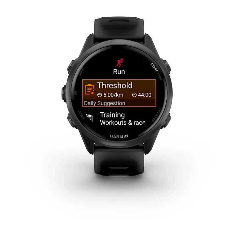 Garmin Forerunner® 570 - 42mm Slate Grey Aluminium with Translucent Black/Black Band GARMIN