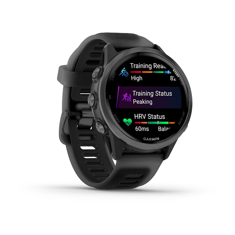Garmin Forerunner® 570 - 42mm Slate Grey Aluminium with Translucent Black/Black Band GARMIN