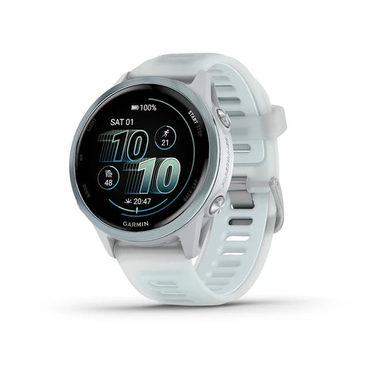 Garmin Forerunner® 570 - 42mm Cloud Blue Aluminium with Translucent Whitestone/Cloud Blue Band GARMIN