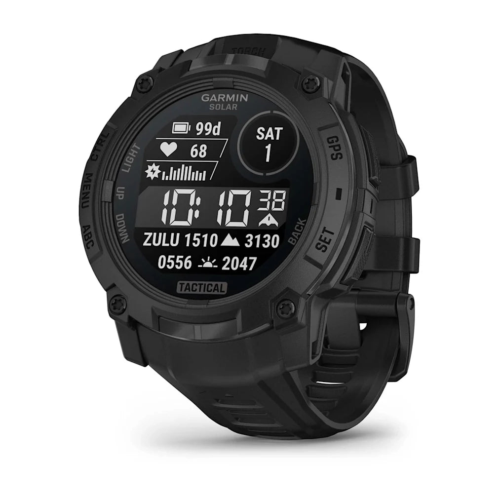 Garmin Instinct® 3 – 50 mm, Solar, Tactical Edition Black with Black Band GARMIN