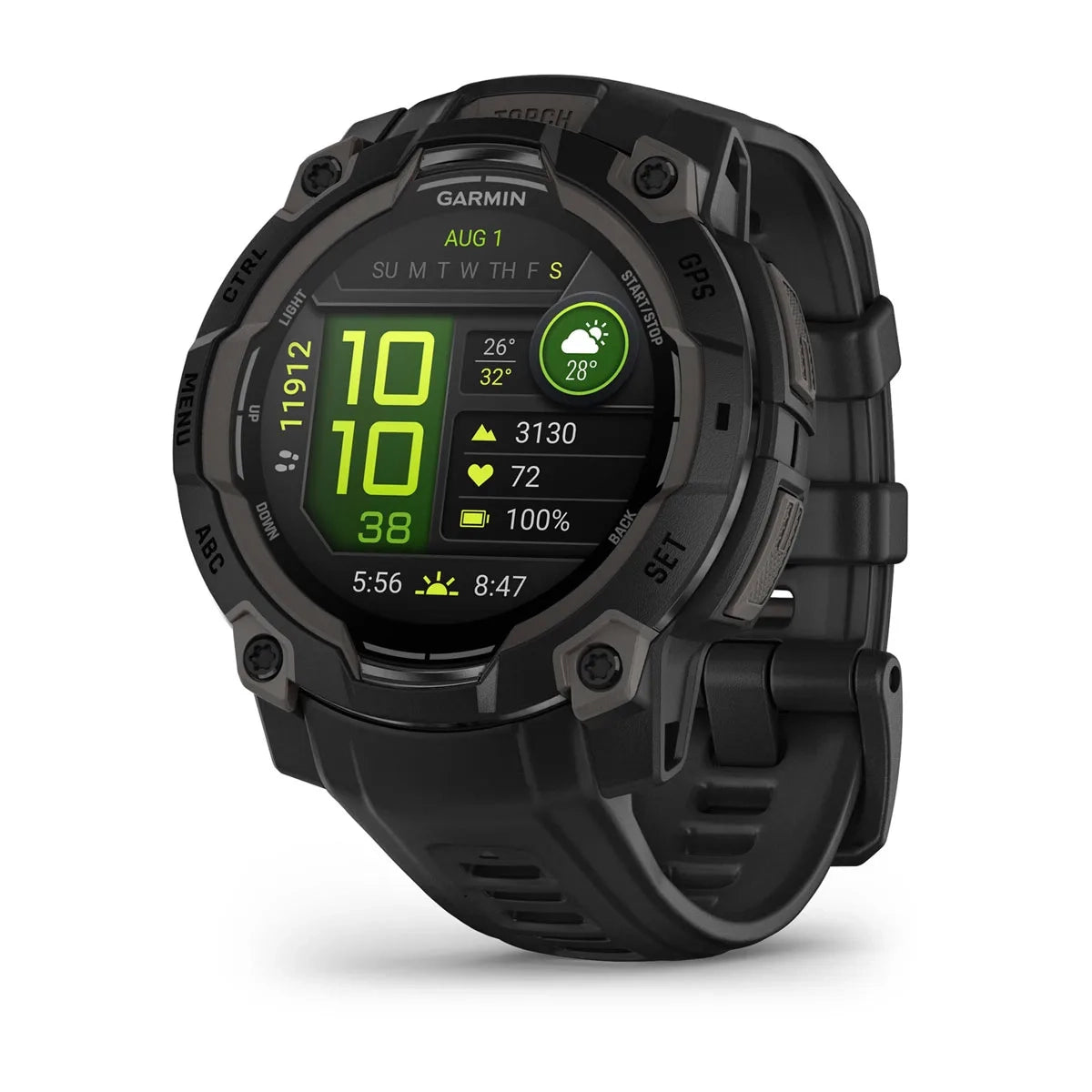 Garmin Instinct 3 – 45 mm, AMOLED Black with black band GARMIN