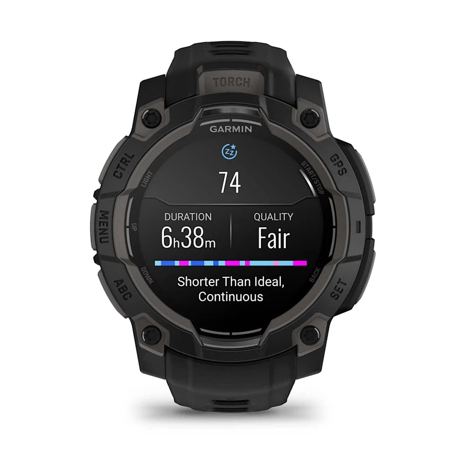 Garmin Instinct 3 – 45 mm, AMOLED Black with black band GARMIN