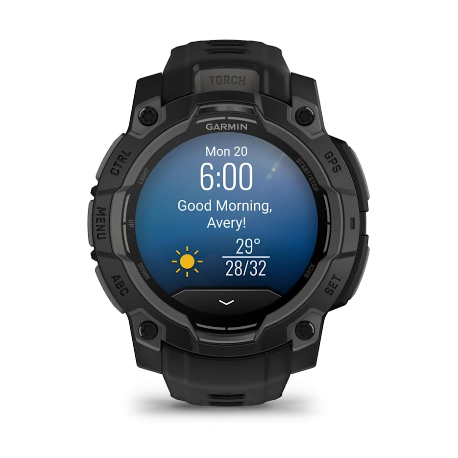 Garmin Instinct 3 – 45 mm, AMOLED Black with black band GARMIN
