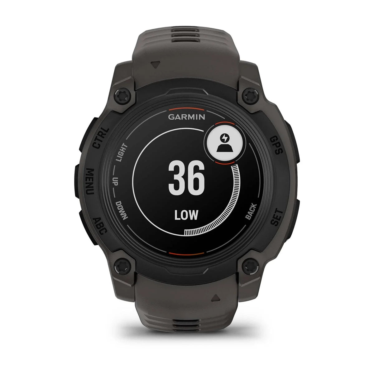 Garmin Instinct E – 40 mm Black with Charcoal Band GARMIN