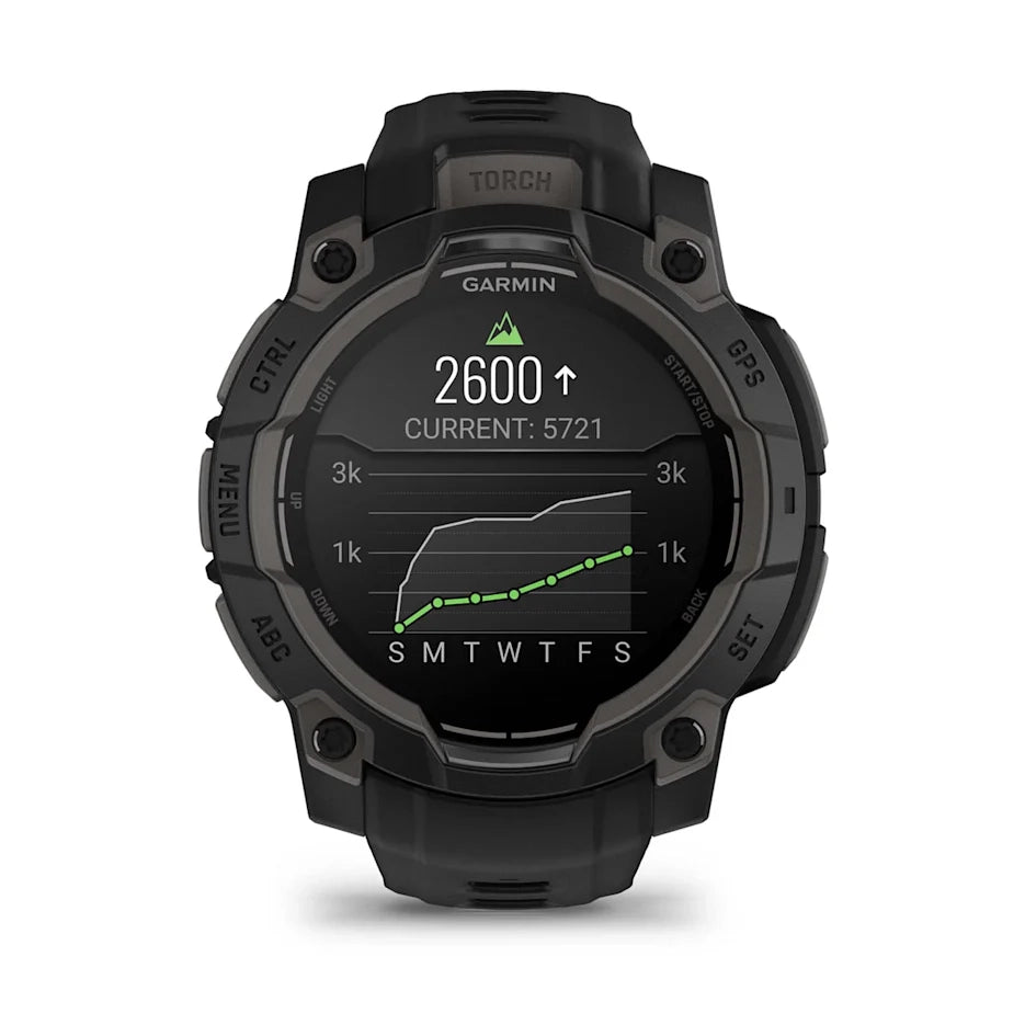 Garmin Instinct 3 – 45 mm, AMOLED Black with black band GARMIN