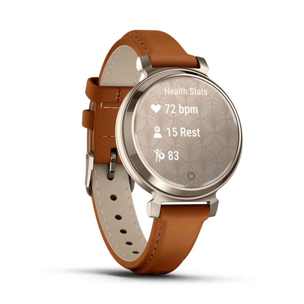 Garmin Lily® 2 Classic Cream Gold with Tan Leather Band GARMIN