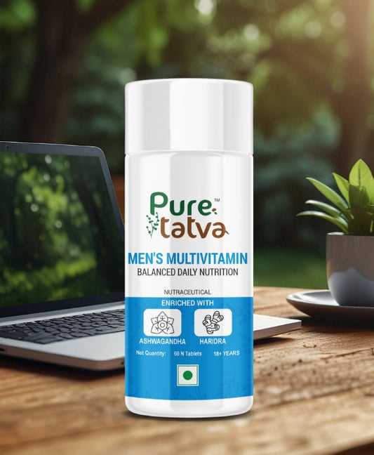 Pure Tatva Men's Multivitamin 60 Tablets - Complete daily nutrition for men
