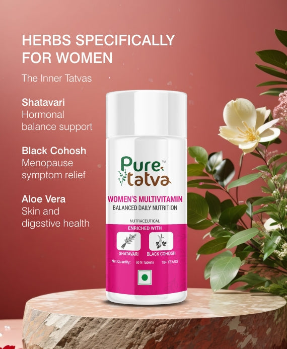 Pure Tatva Women's Multivitamin 60 Tablets - Complete daily nutrition for women
