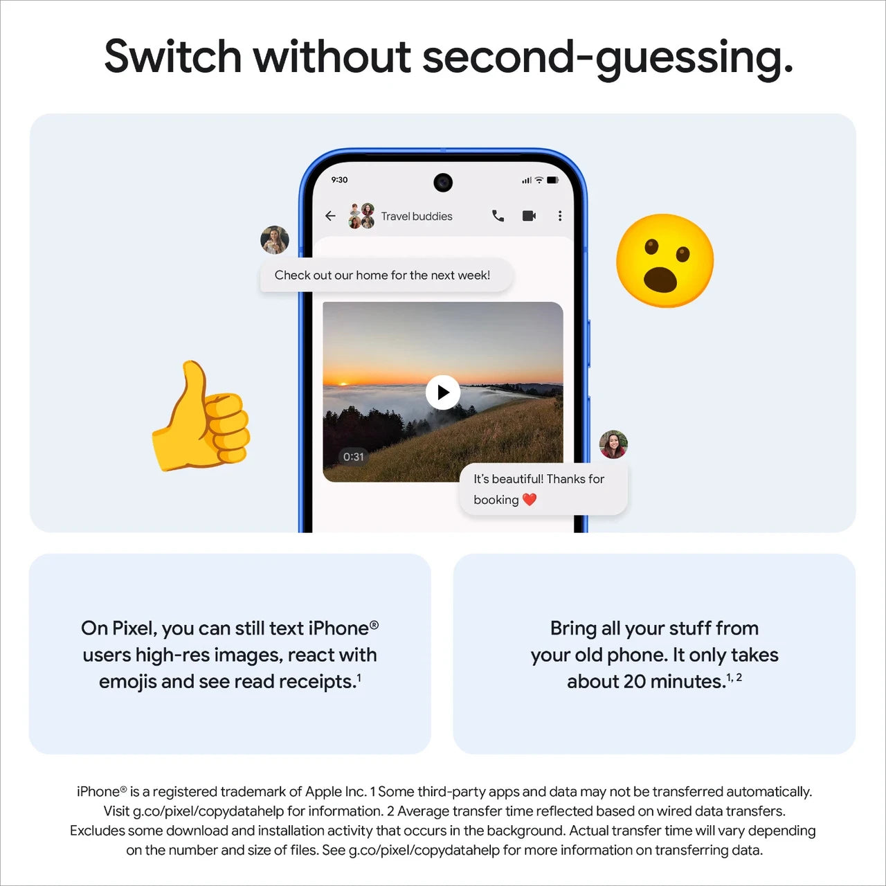Google Pixel 10 (Color: Frost, 256 GB) 12 GB RAM Google