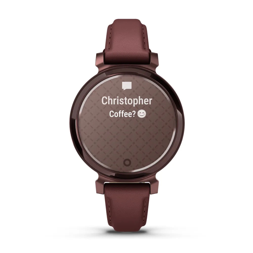 Garmin Lily® 2 Classic Dark Bronze with Mulberry Leather Band GARMIN