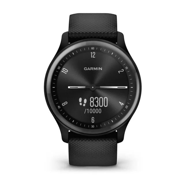 Garmin vivomove® Sport Black Case and Silicone Band with Slate Accents GARMIN