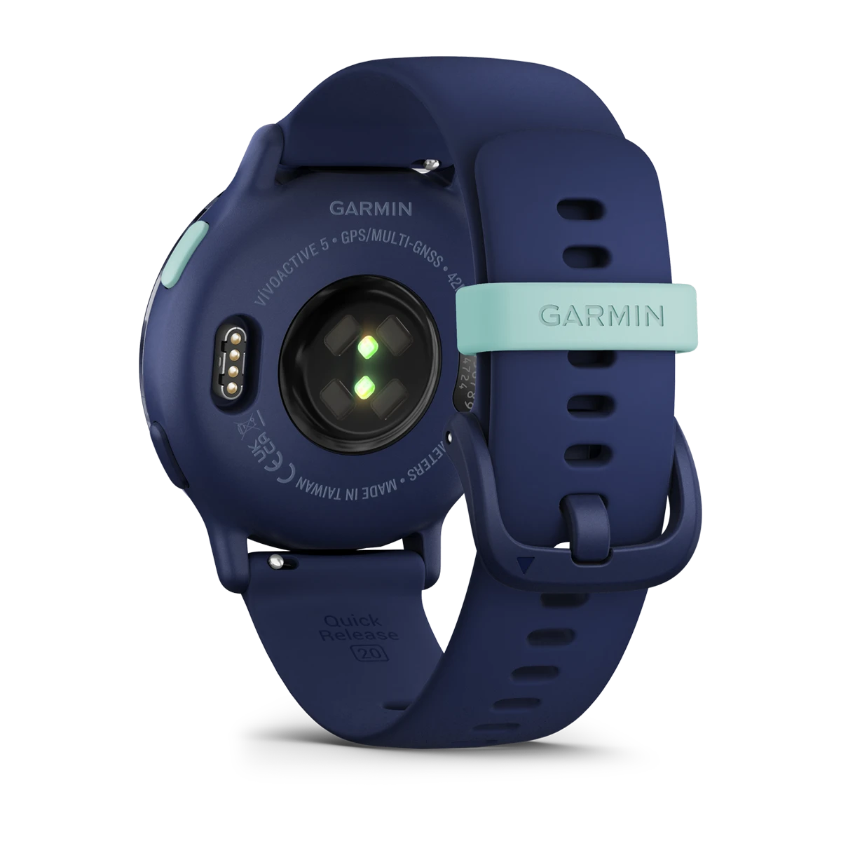 Garmin vivoactive® 5 Metallic Navy Aluminum Bezel with Navy Case and Silicone Band GARMIN