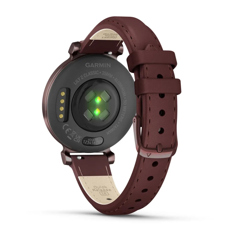 Garmin Lily® 2 Classic Dark Bronze with Mulberry Leather Band GARMIN