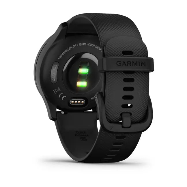 Garmin vivomove® Sport Black Case and Silicone Band with Slate Accents GARMIN