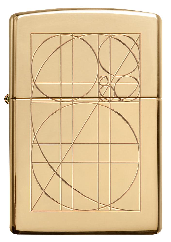 Front of Golden Ratio Armor?« High Polish Brass Windproof Lighter