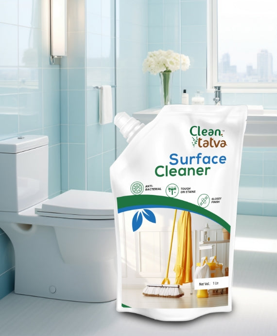 Pure Tatva Surface Cleaner Pouch 1L - Eco-friendly refill pack
