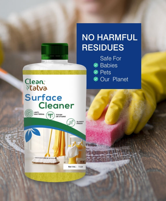 Pure Tatva Surface Cleaner 1L bottle - Natural multi-surface cleaning spray
