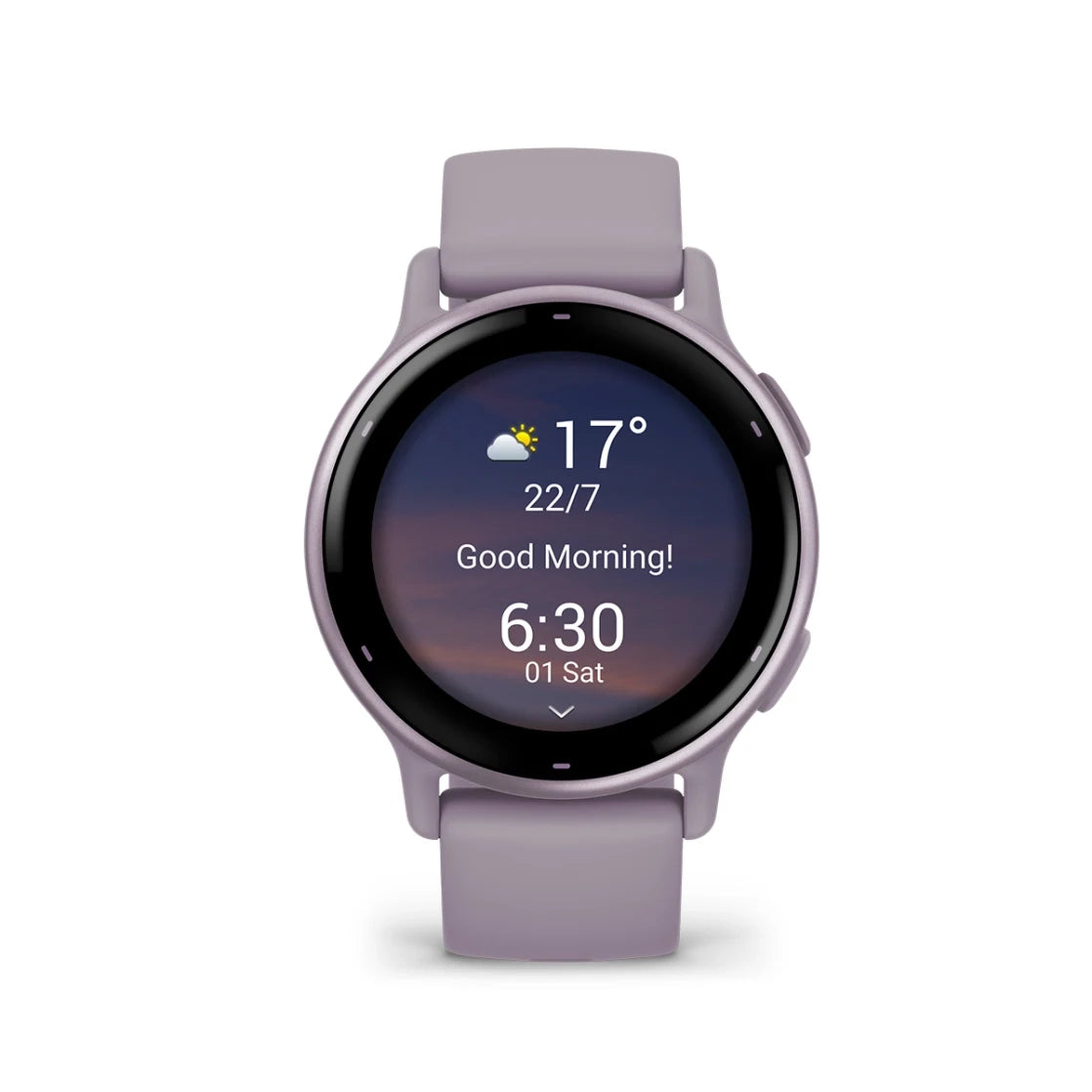 Garmin vivoactive® 5 Metallic orchid Aluminium bezel with orchid case and silicone band GARMIN
