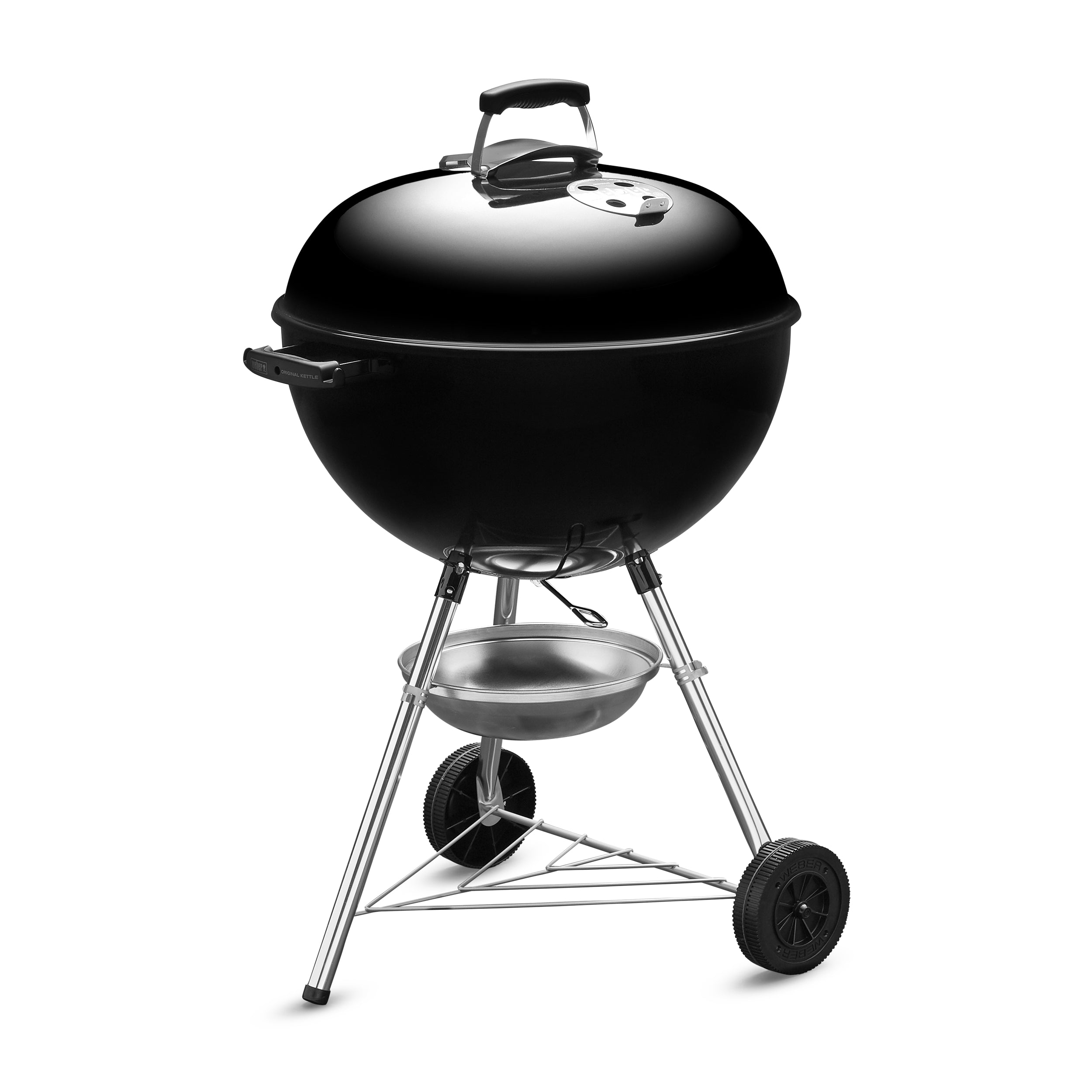 WEBER Charcoal Grill Original Kettle 57CM With Thermometer Black WEBER