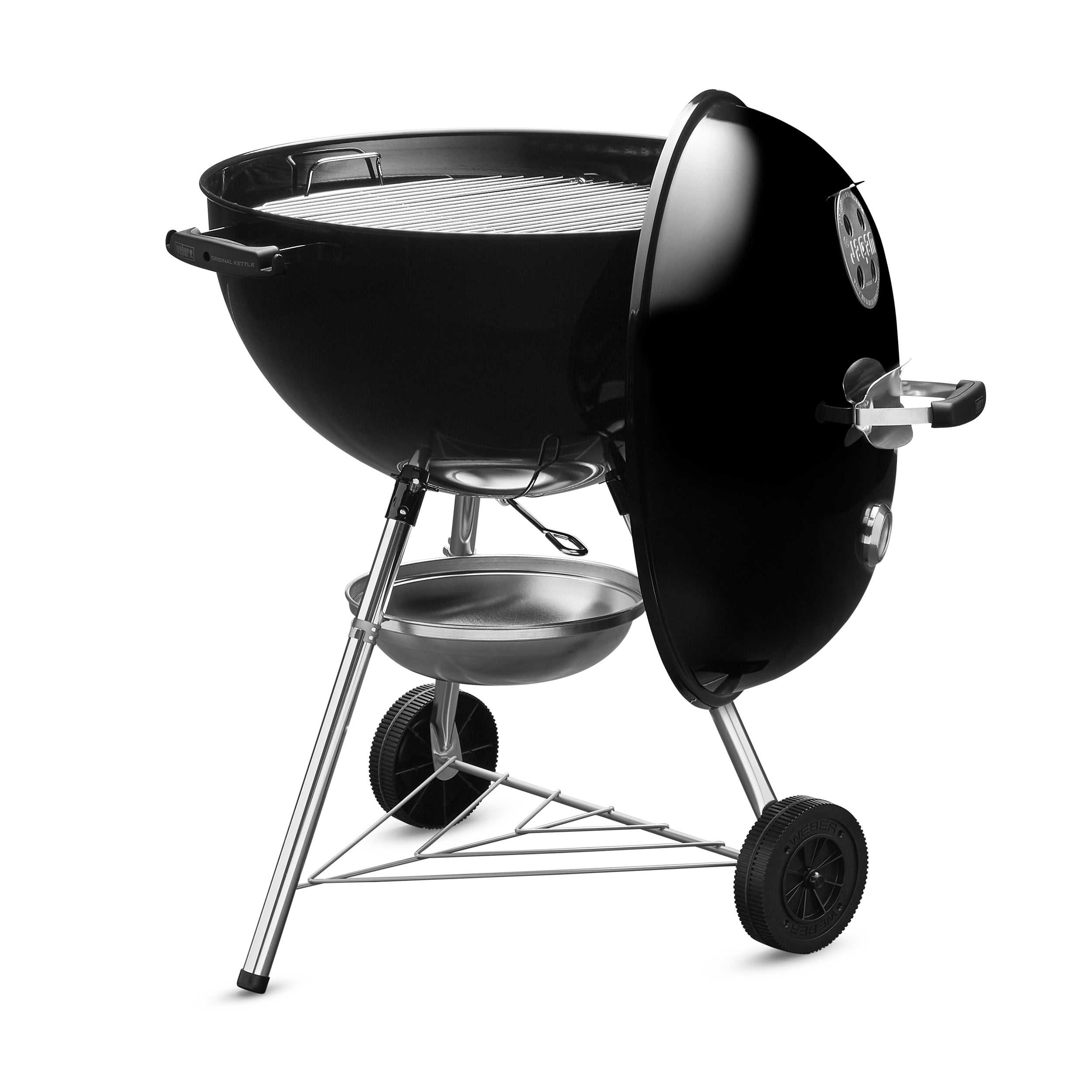 WEBER Charcoal Grill Original Kettle 57CM With Thermometer Black WEBER