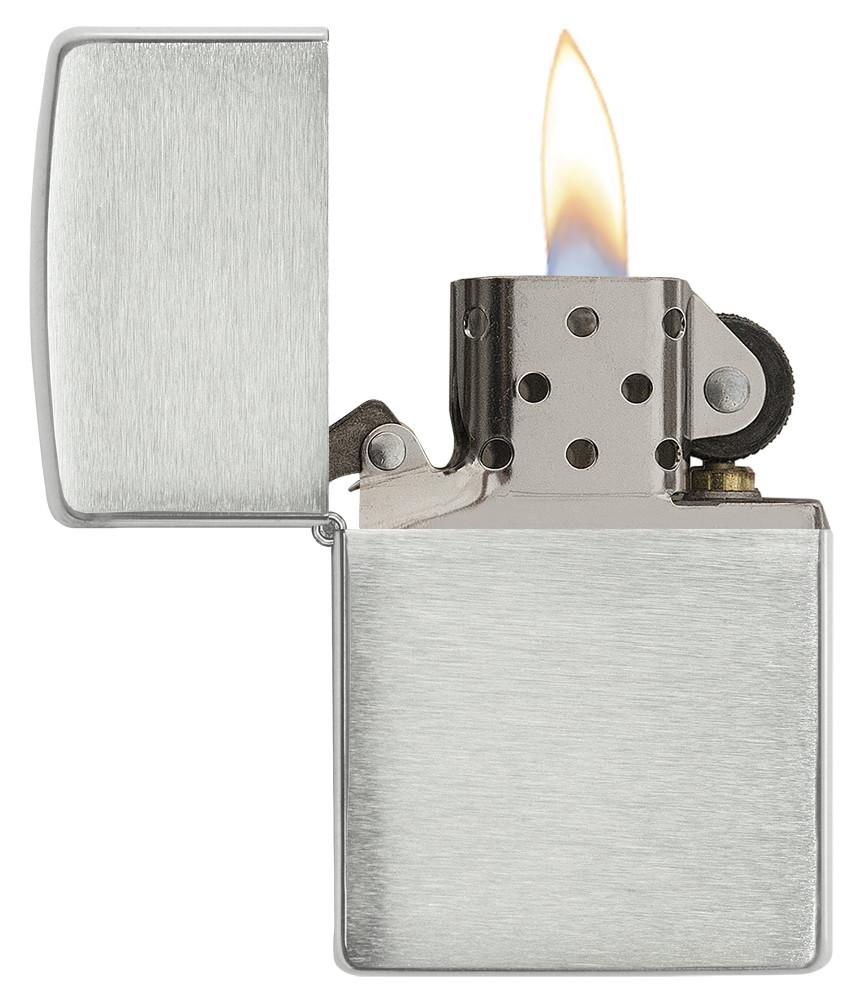 Zippo Brushed Sterling Silver Zippo