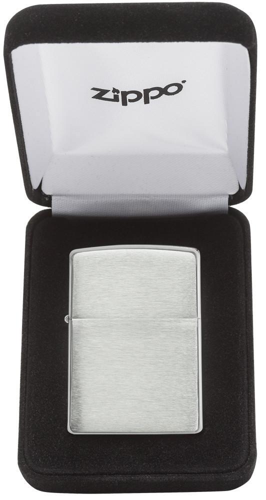 Zippo Brushed Sterling Silver Zippo