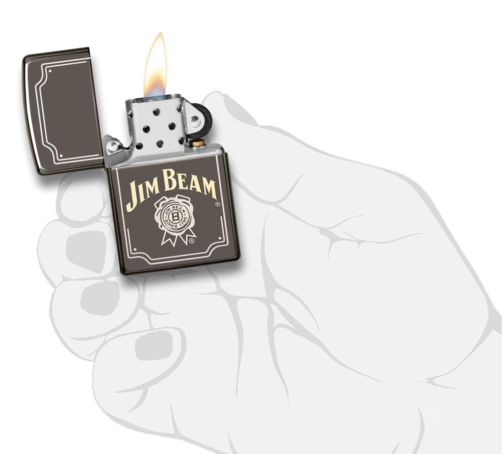 Zippo Jim Beam Black Ice Pocket Lighter Zippo