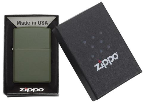 Zippo Classic Green Matte Pocket Lighter Zippo