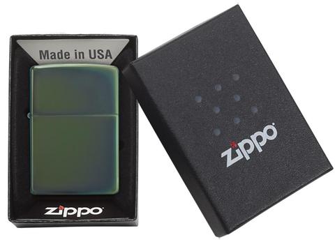 Zippo Classic High Polish Green Pocket Lighter Zippo